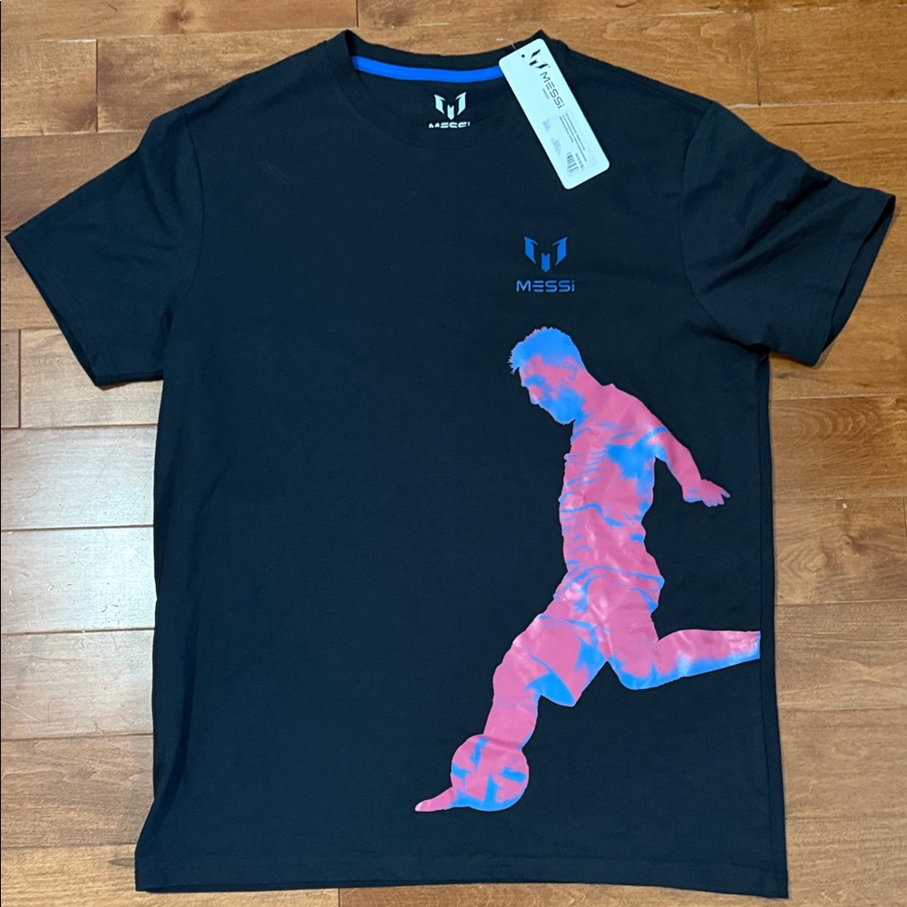 Messi Men’s Black graphic T-Shirt